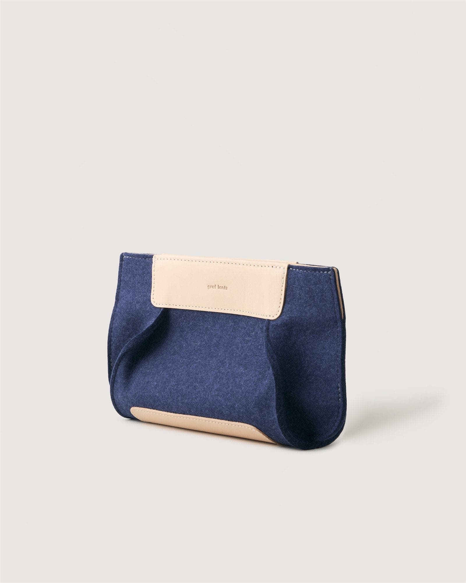 Graf Lantz Frankie Merino Wool Clutch, Alternate, color, Denim