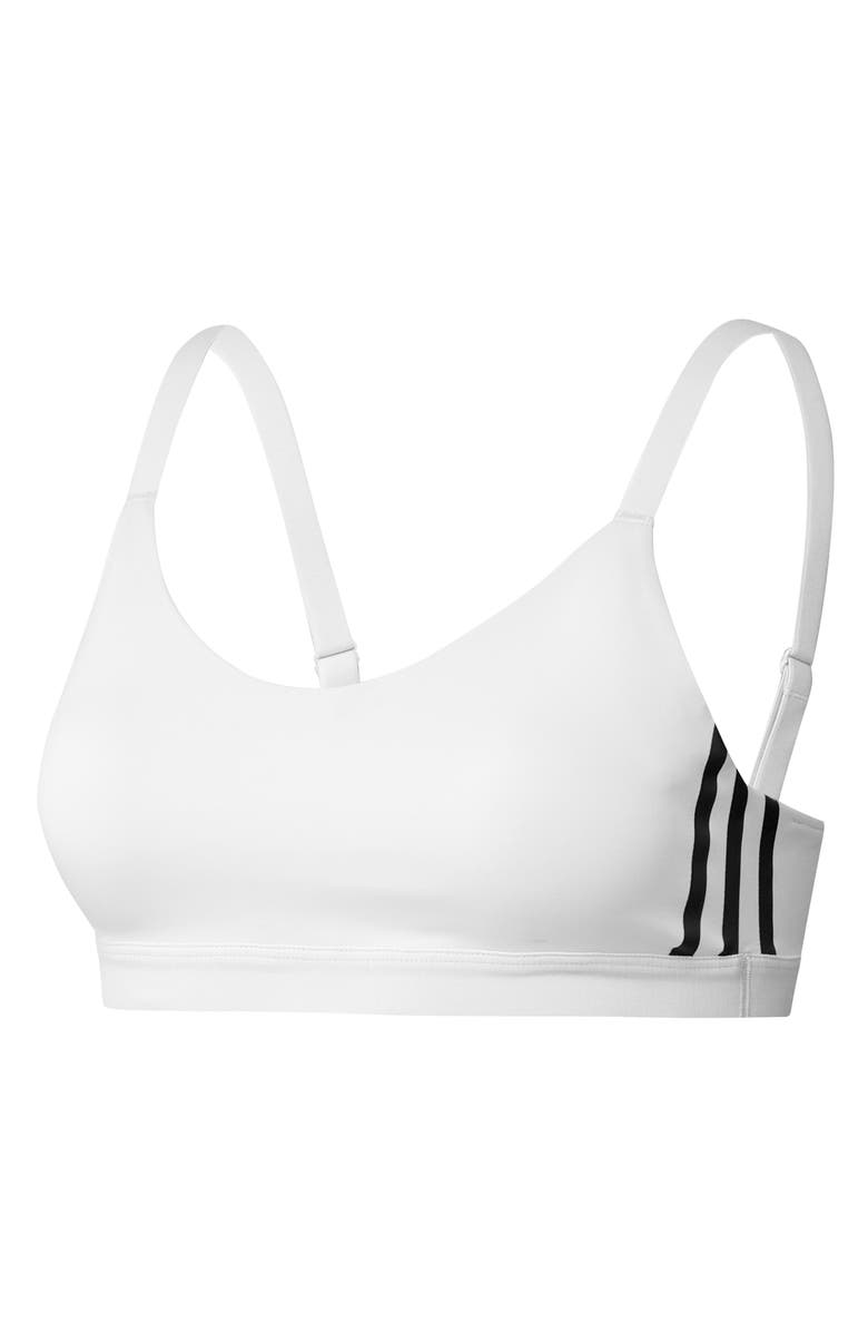 adidas Aeroready 3-Stripes Sports Bra, Alternate, color, 