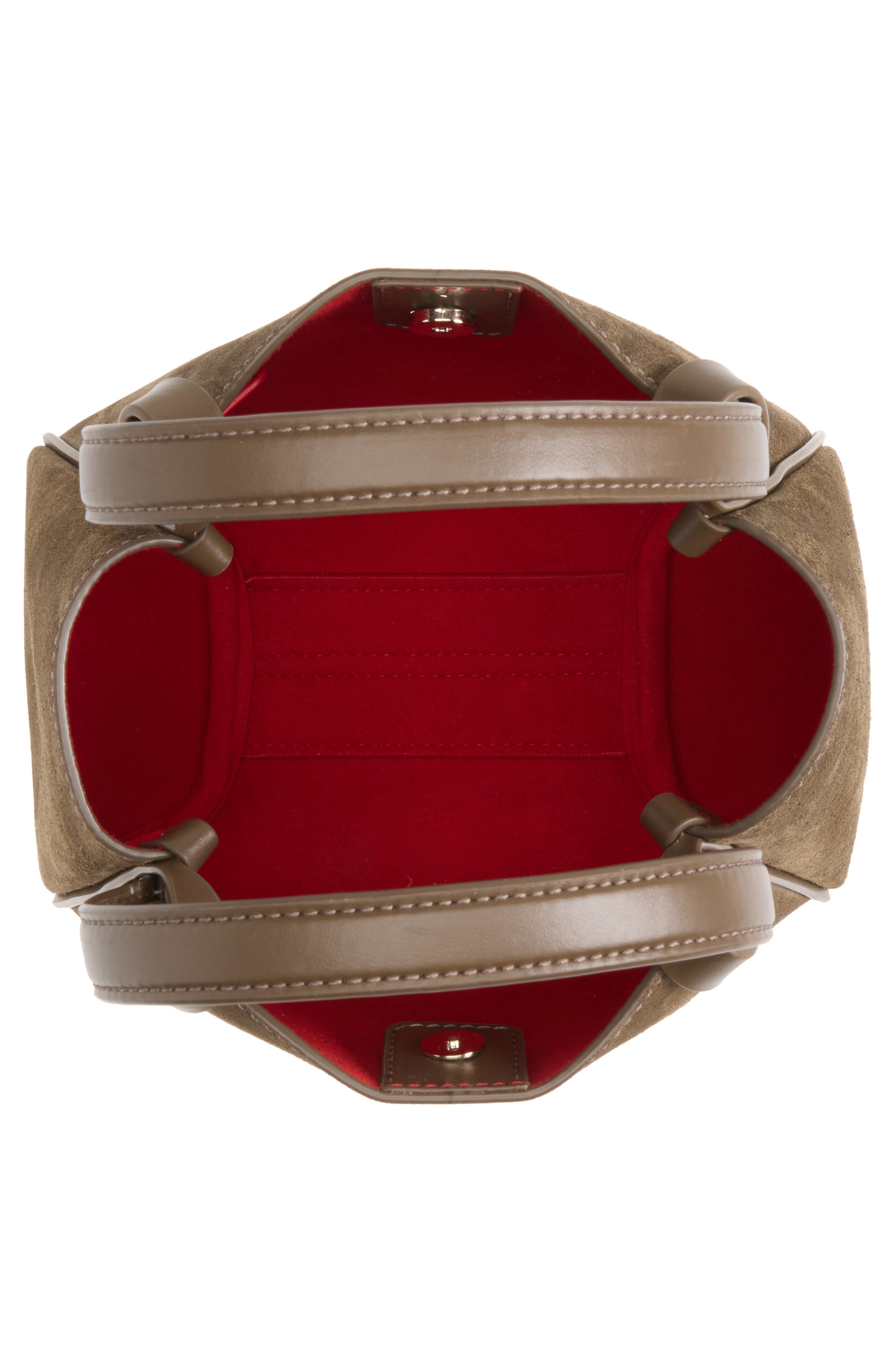 Mini Bettina Crosta Suede Tote, Alternate, color, E448 SILEX