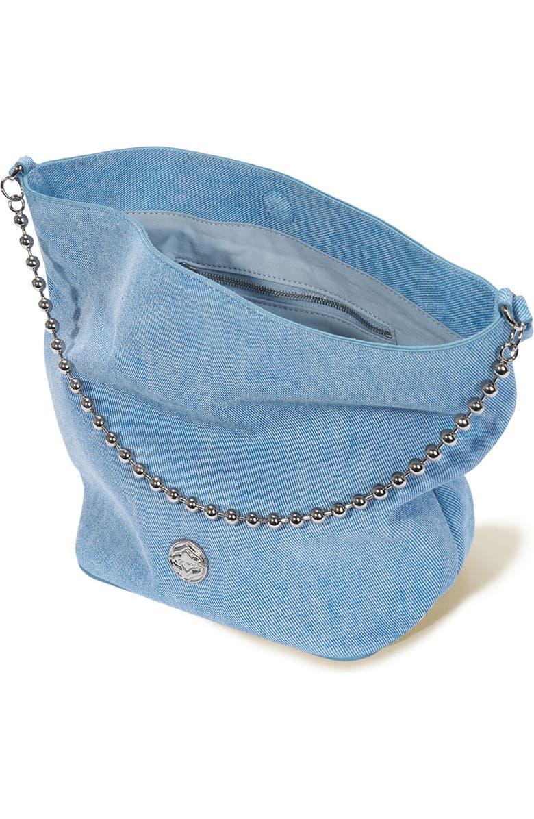 Oryany Ball Chain Bucket Shoulder Bag, Alternate, color, Denim Blue