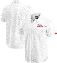 Darius Rucker Collection by Fanatics Men's Darius Rucker Collection by Fanatics Cream St. Louis Cardinals Printed Button-Down Shirt