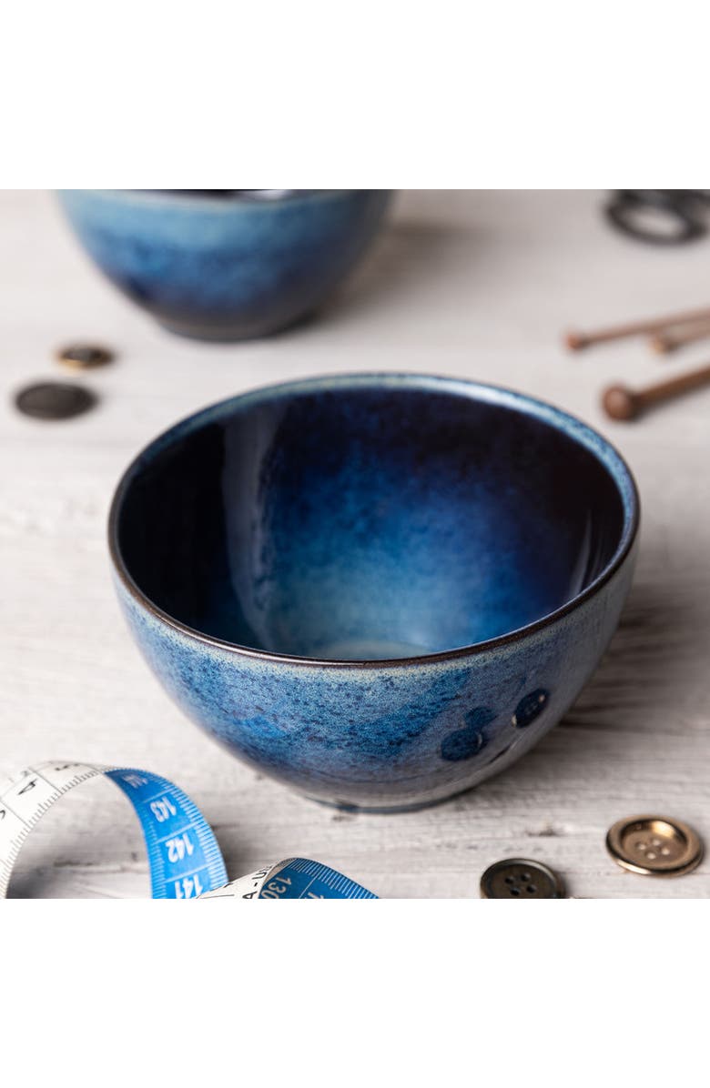 Porto Brasil Organic Soup/Dessert Bowl Set of 6, Alternate, color, Denim