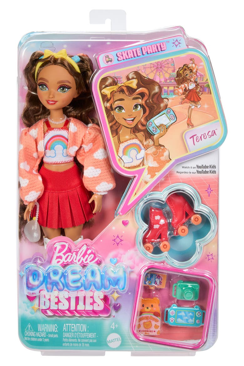 Barbie® Dream Besties Skate Party Teresa Doll, Alternate, color, NONE