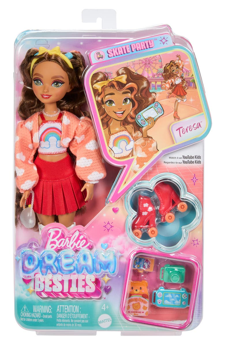 Barbie <sup>®</sup> Dream Besties Skate Party Teresa Doll, Alternate, color,
