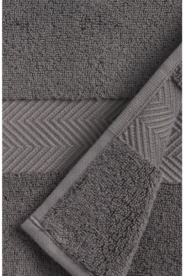 Organic Hydrocotton Hand Towel, Alternate, color, GREY ONYX