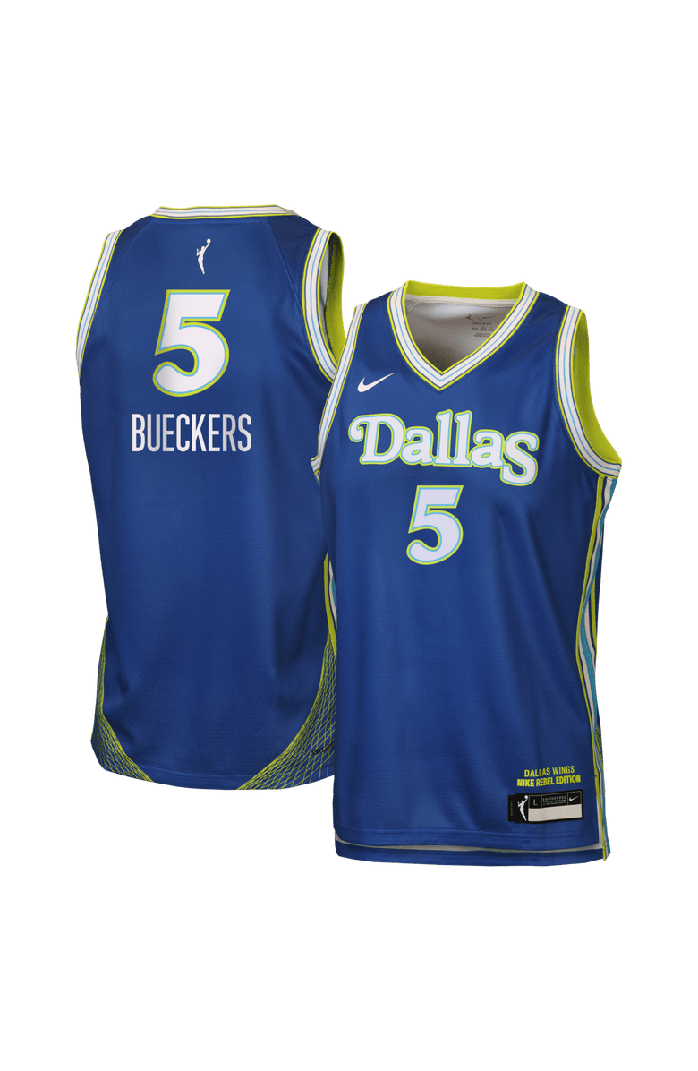 Nike Youth Nike Paige Bueckers Blue Dallas Wings Victory Jersey - Rebel Edition, Main, color, Blue