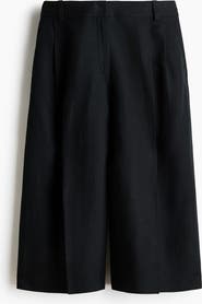 H&M Wide Linen-blend Culottes