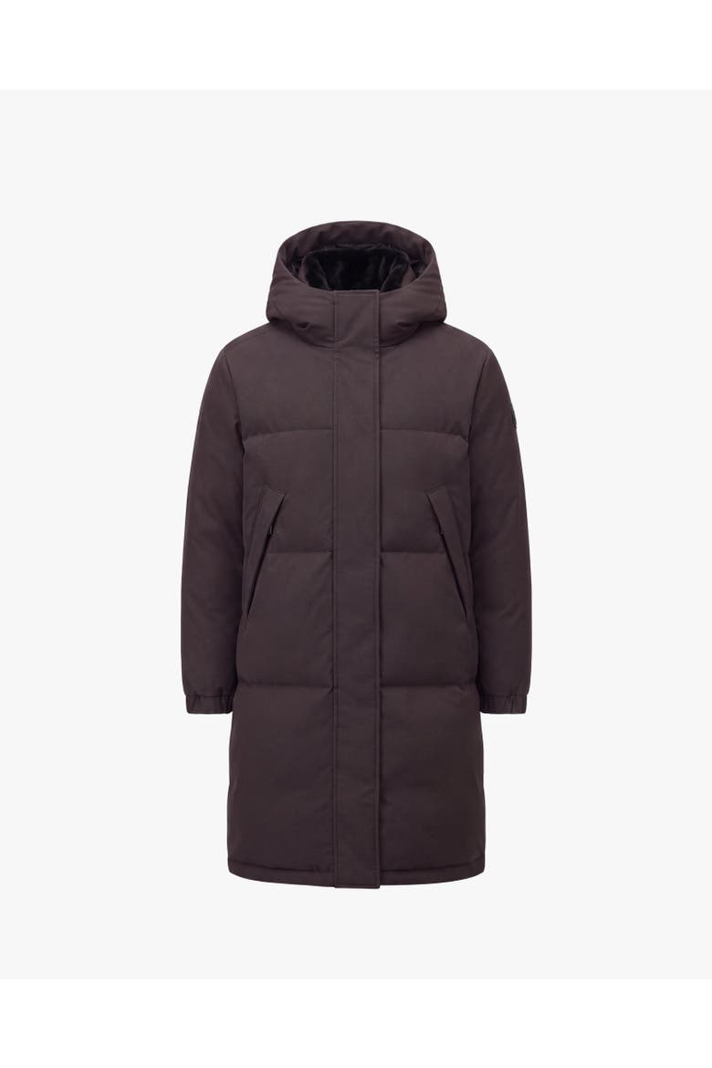 INES EDITION | Hooded Down Winter Jacket, Main, color, Alpine Bark