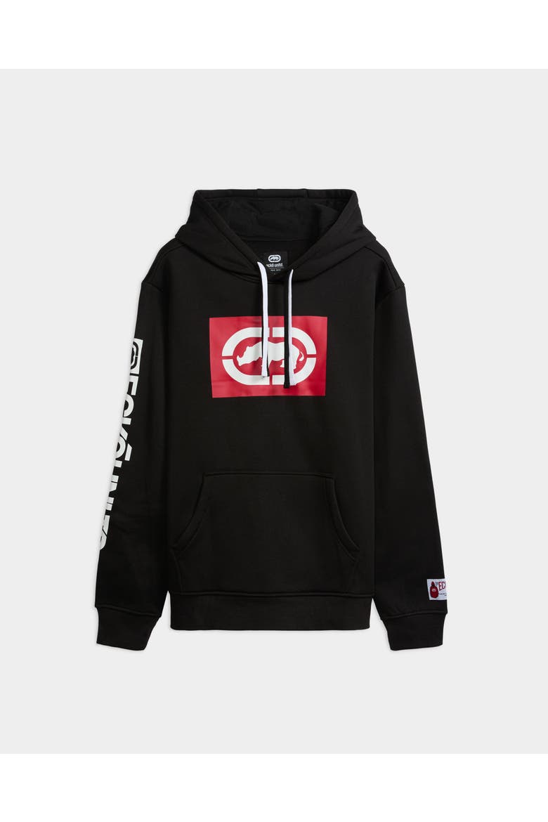 Iconic Logo Hoodie, Main, color, Black