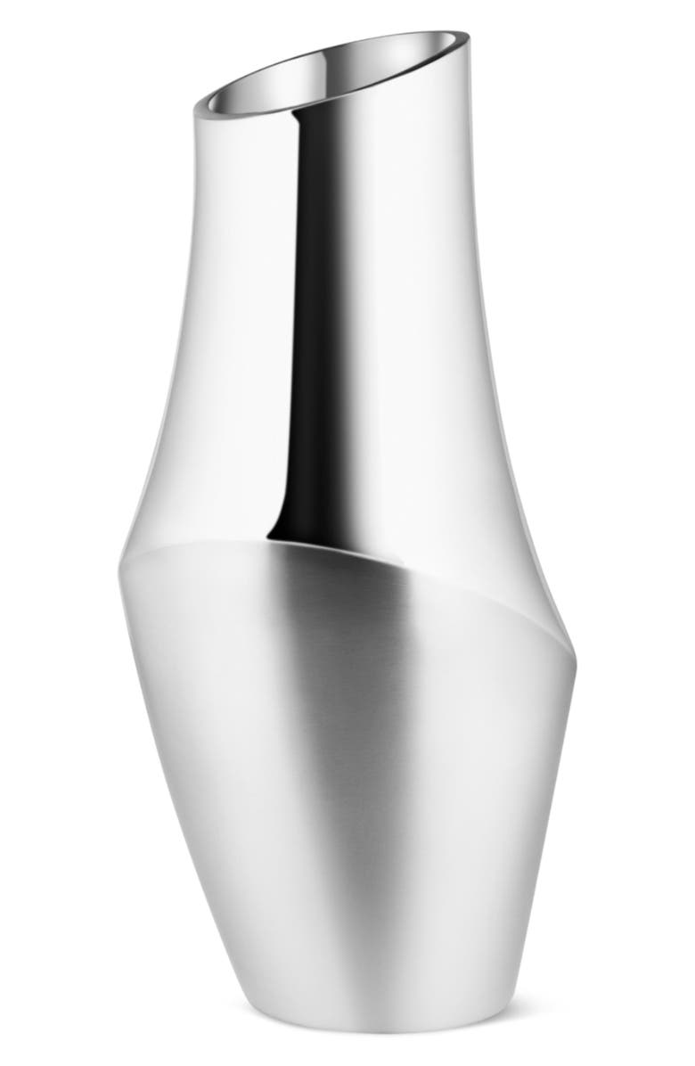 Nambé Symphony Vase, Main, color, Silver