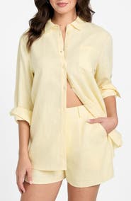 GUESS Gen Linen Button-Up Shirt