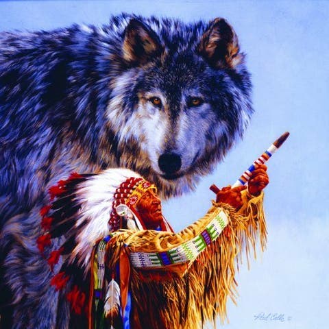 O Spirit of the Wolf 500 piece Jigsaw Puzzle for Adults