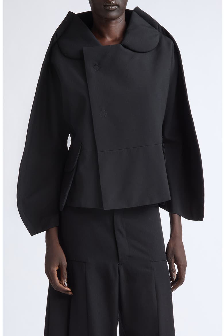 Tropical Wool Jacket, Main, color, BLACK