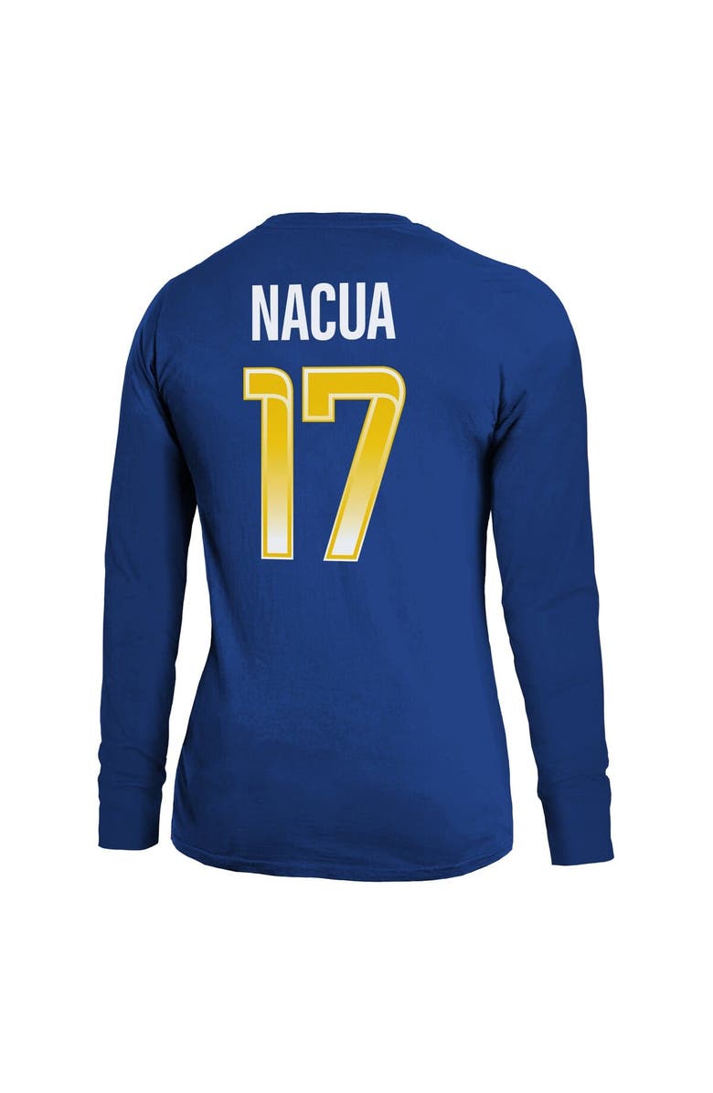 Majestic Threads Women's Majestic Threads Puka Nacua Royal Los Angeles Rams Player Name & Number Long Sleeve T-Shirt, Alternate, color, Royal