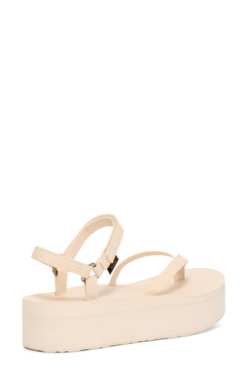 Teva Slim Flatform Sandal In Coconut