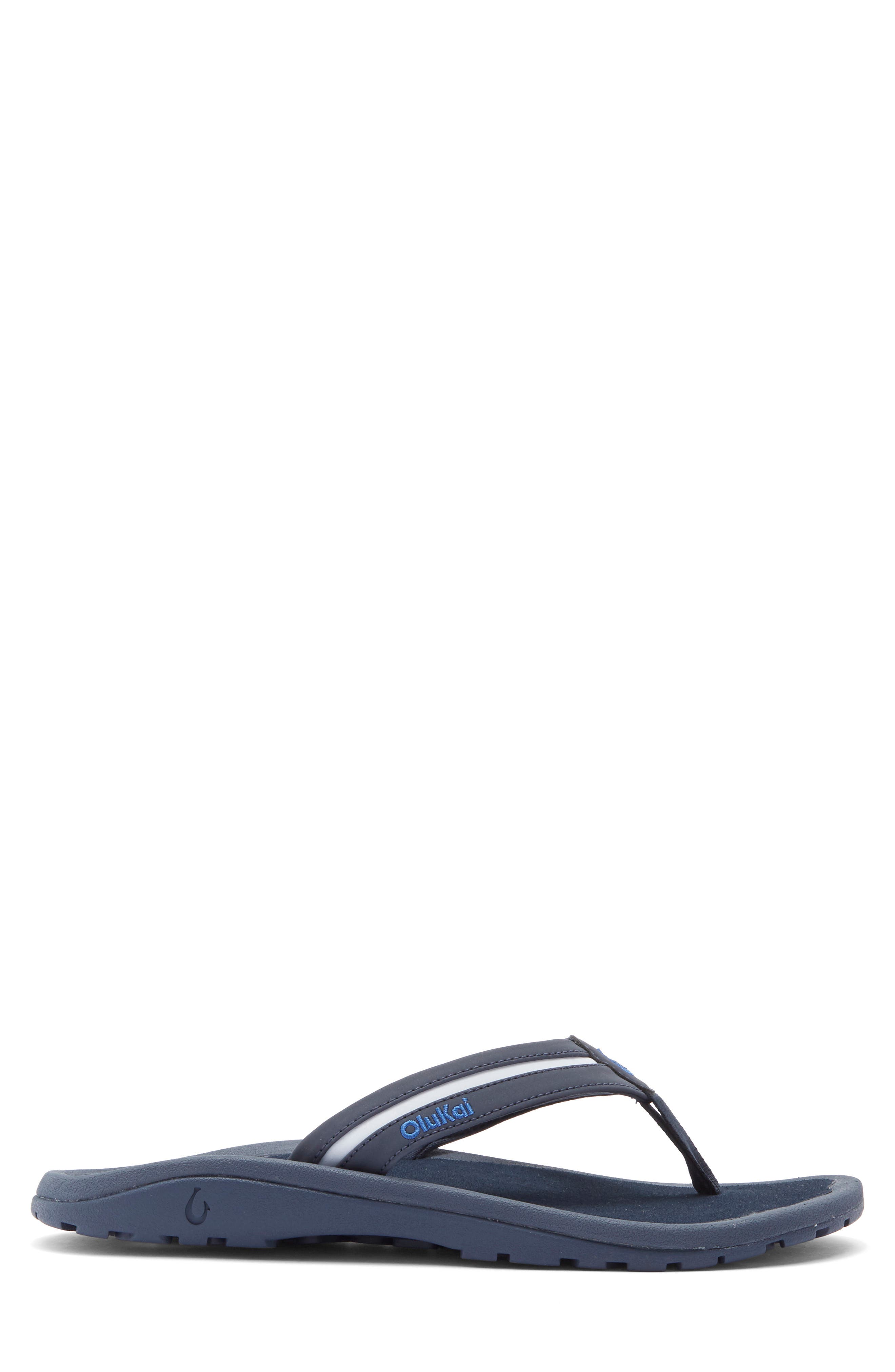 Ohana Plua Flip Flop, Alternate, color, MOOD INDIGO / PALE OCEAN