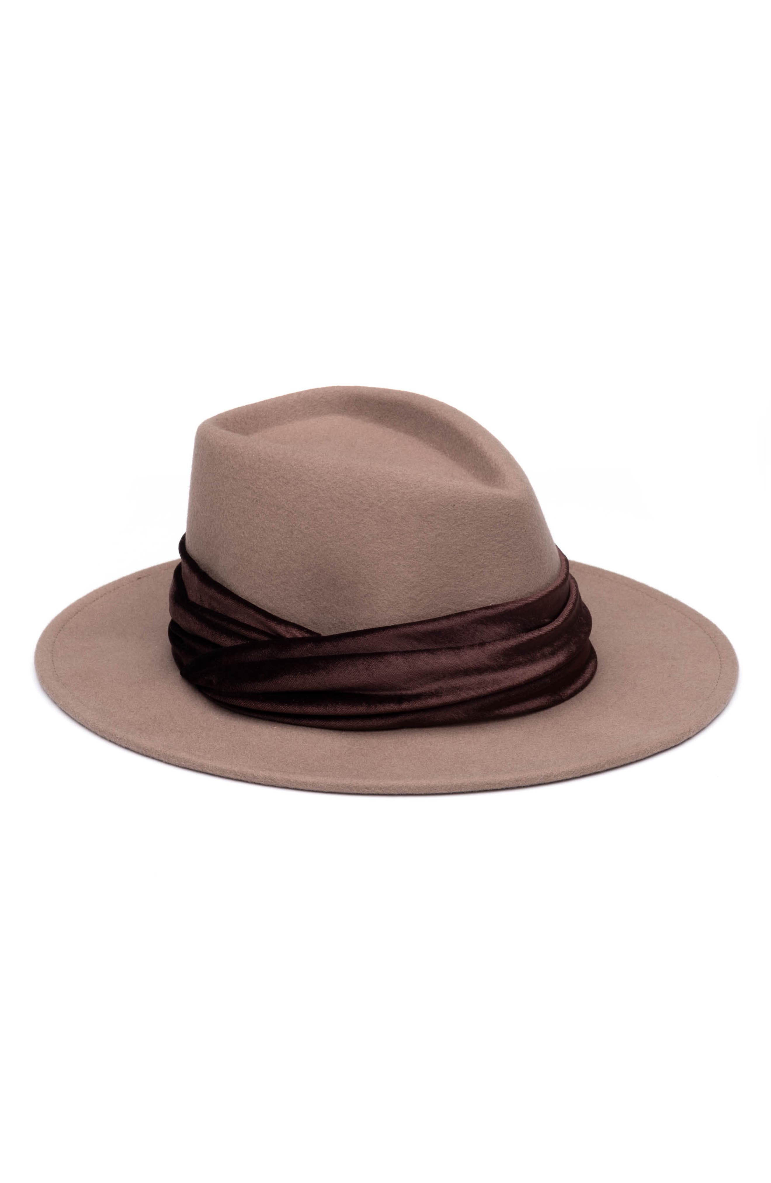 Eugenia Kim Velvet Strap Wool Fedora