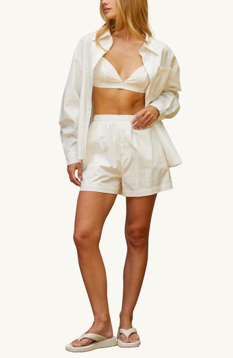 Button up Shirt & Boxer Shorts Three Piece Set