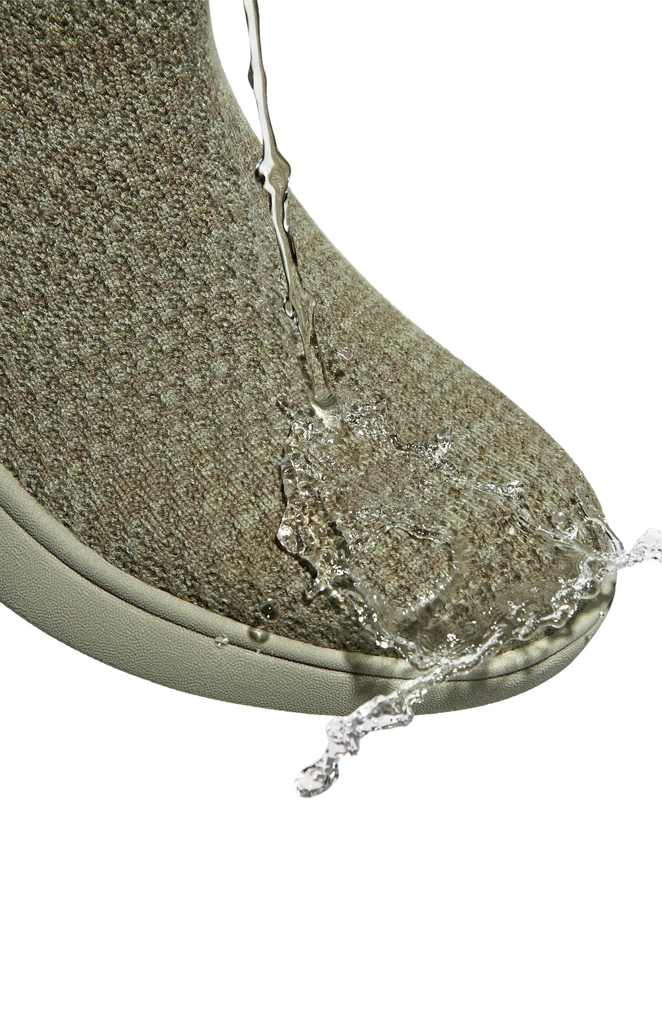 Round-Toe Slip-On Sneaker Boots, Alternate, color, Khaki