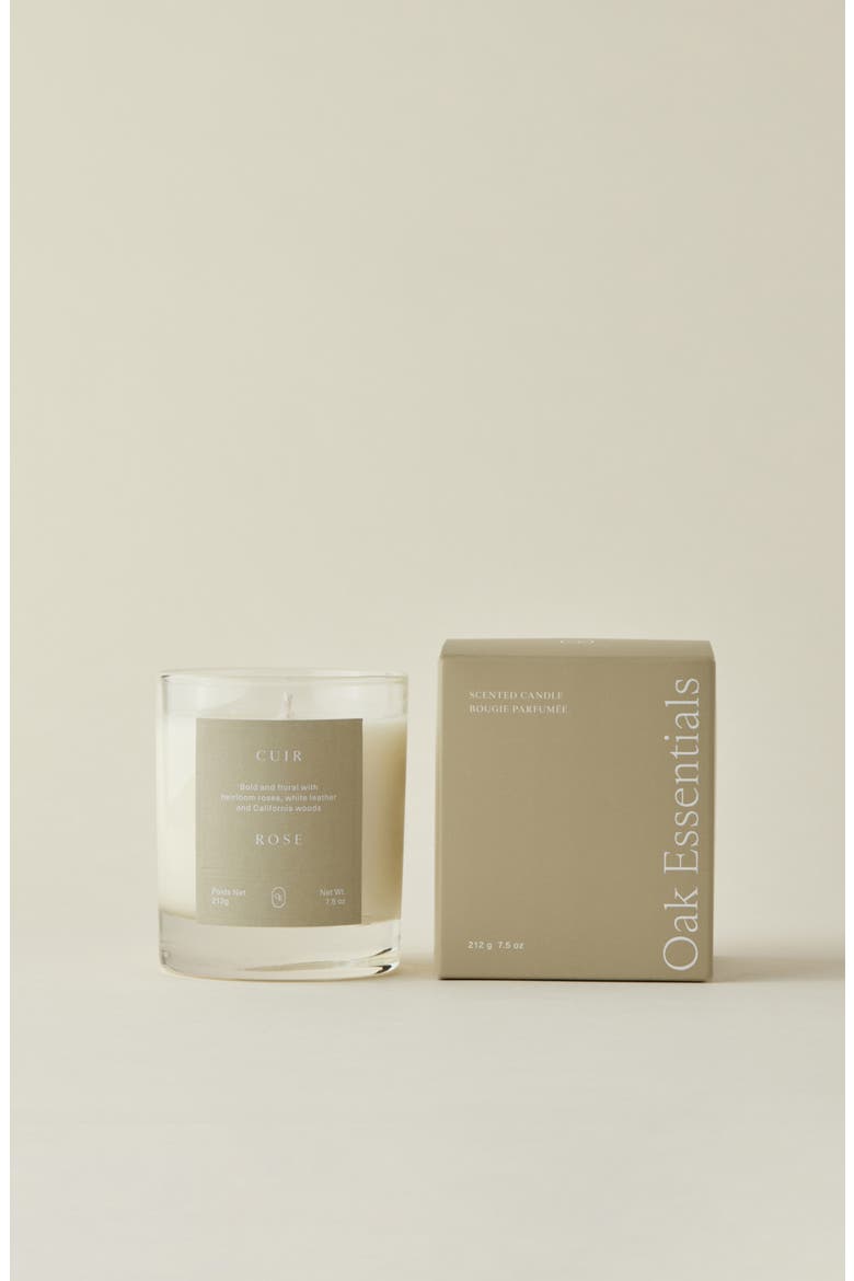 Cuir Rose Candle, Alternate, color, NO COLOR