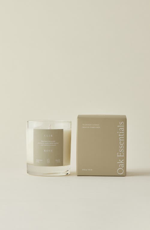 Oak Essentials Cuir Rose Candle In No Color