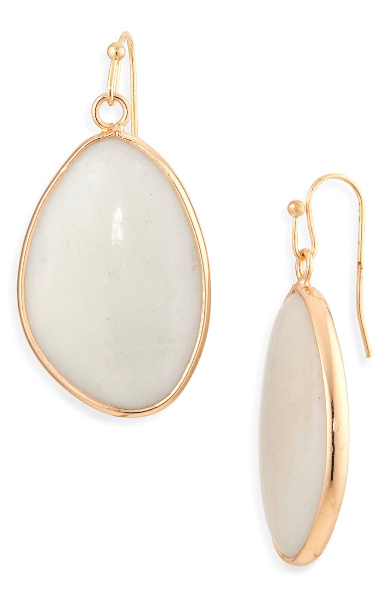 Cara Stone Drop Earrings, Main, color, Pale Aqua