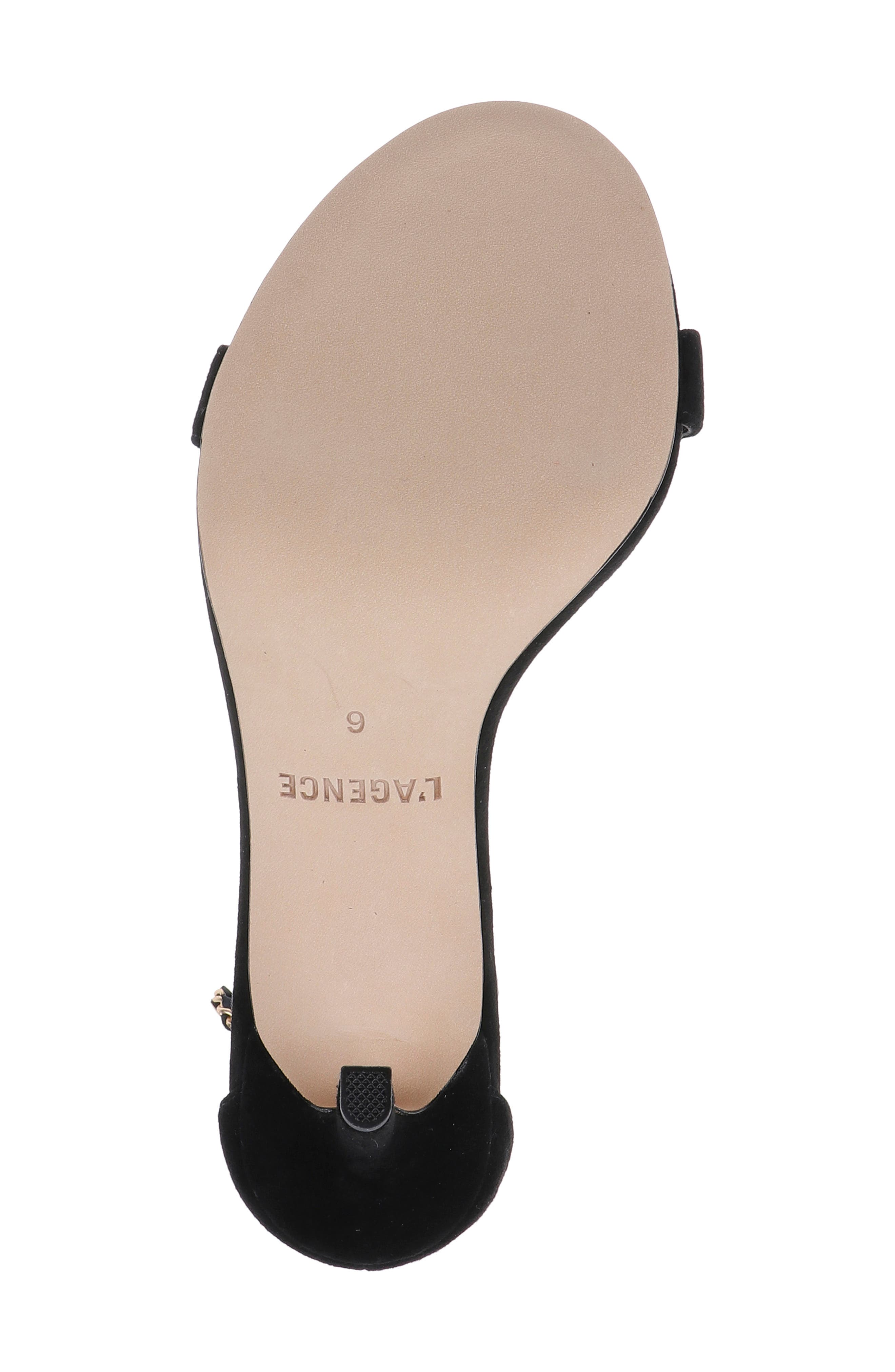 L'AGENCE Gisele VII Sandal, Alternate, color, Black Suede