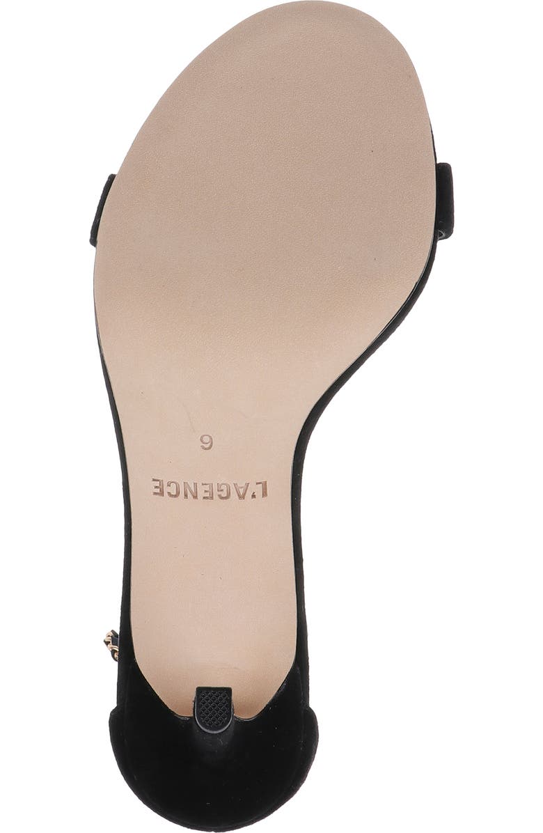L'AGENCE Gisele VII Sandal, Alternate, color, Black Suede
