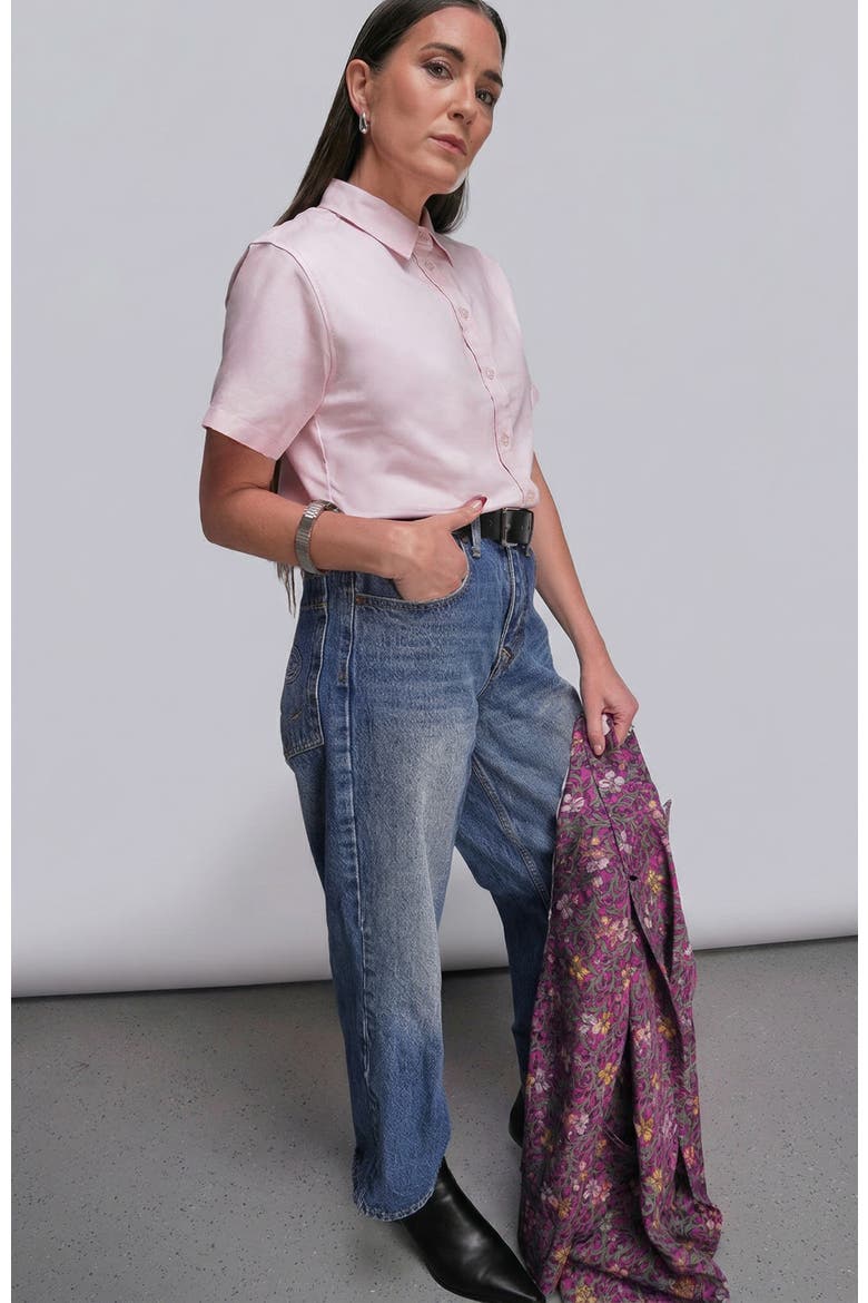 The Essential Button Up, Alternate, color, BLUSH