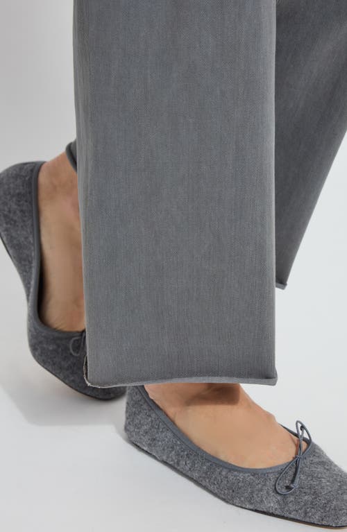 Lyssé Erin Hi Waist Wide Leg Denim In Antique Wash Charcoal In Antique Wash Charcoa
