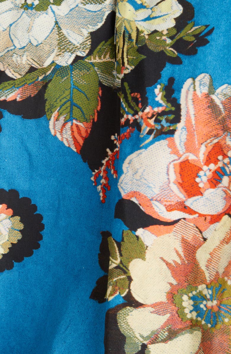 Dries Van Noten Calvin Floral Cotton Blend Top, Alternate, color, 