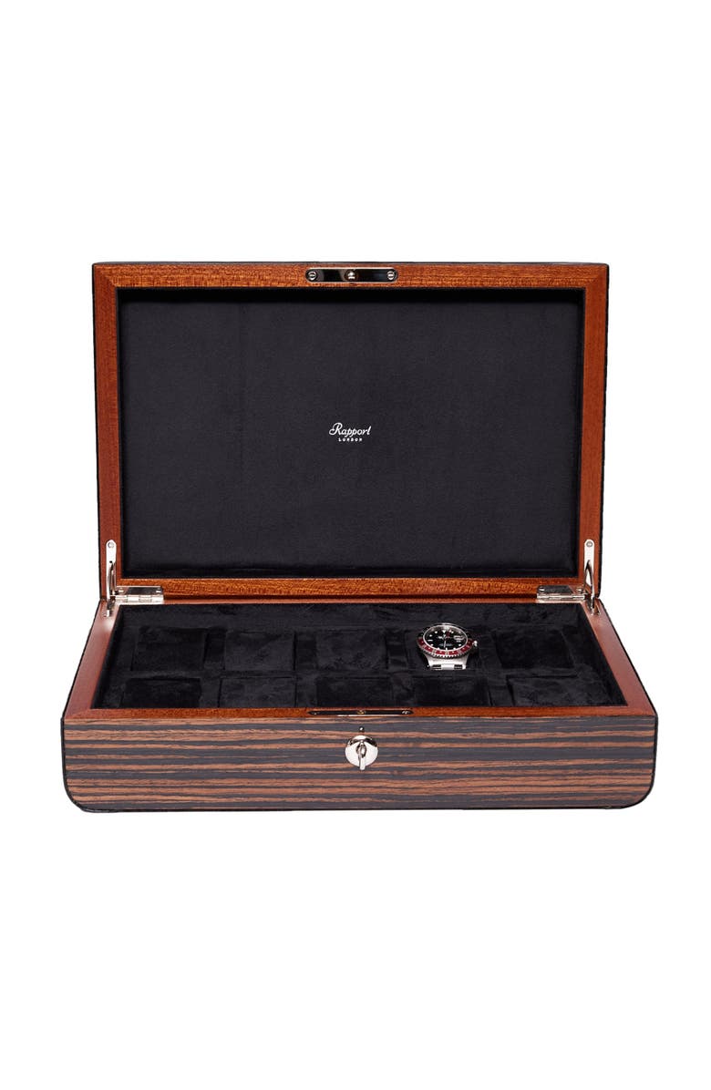 Rapport London MAYFAIR TEN WATCH BOX, Main, color, Brown