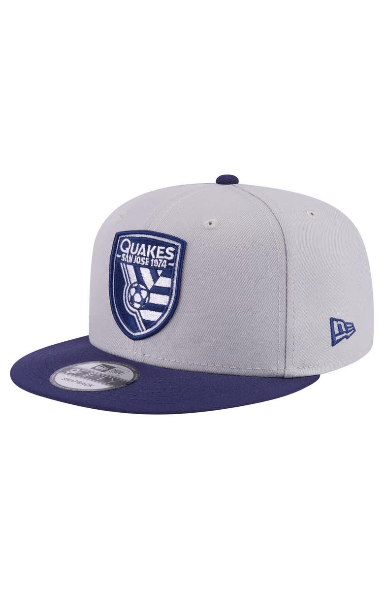 New Era Men's New Era Gray San Jose Earthquakes Color Pack Two-Tone 9FIFTY Snapback Hat, Main, color, Gray