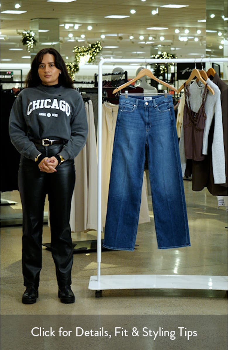 Anessa High Waist Ankle Wide Leg Jeans, sales video thumbnail