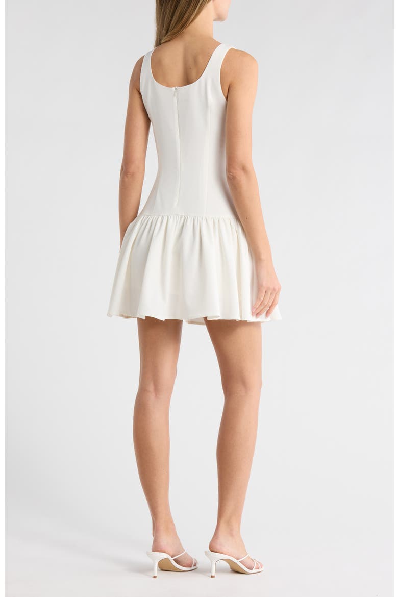 Bina Drop Waist Minidress, Alternate, color, WHITE