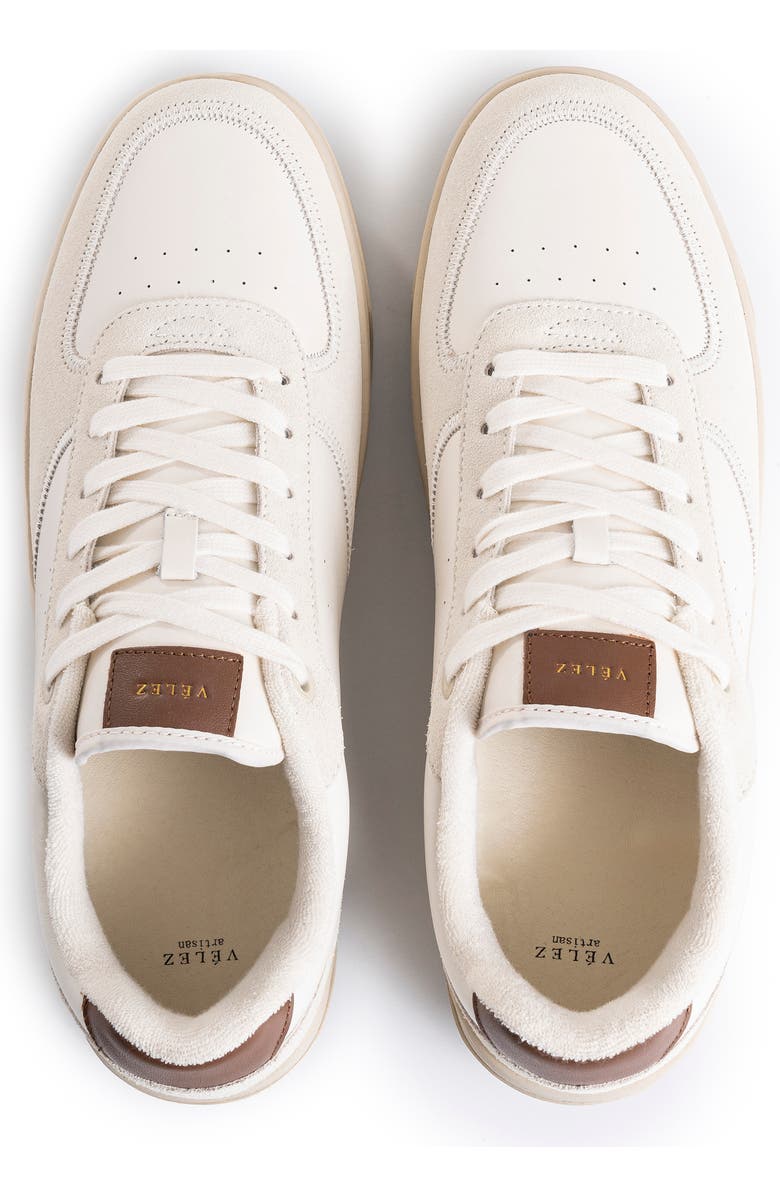 Velez Leather Sneakers Extra Lightweight Sole, Alternate, color, White