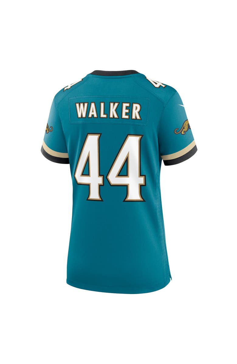 Nike Women's Nike Travon Walker Teal Jacksonville Jaguars Prowler Throwback Game Jersey, Alternate, color, Teal