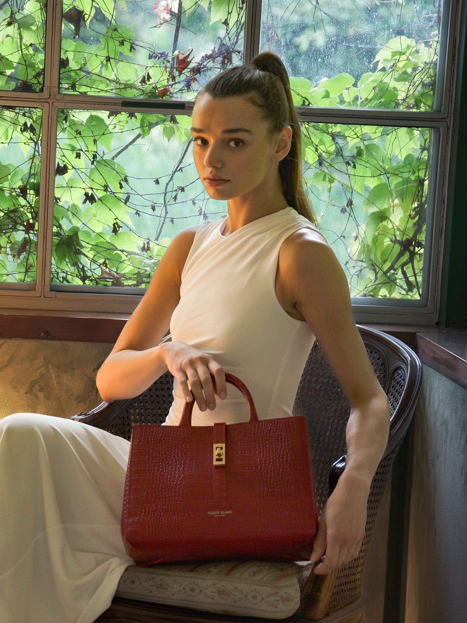 Teddy Blake Lola Croco 12", Alternate, color, Brown