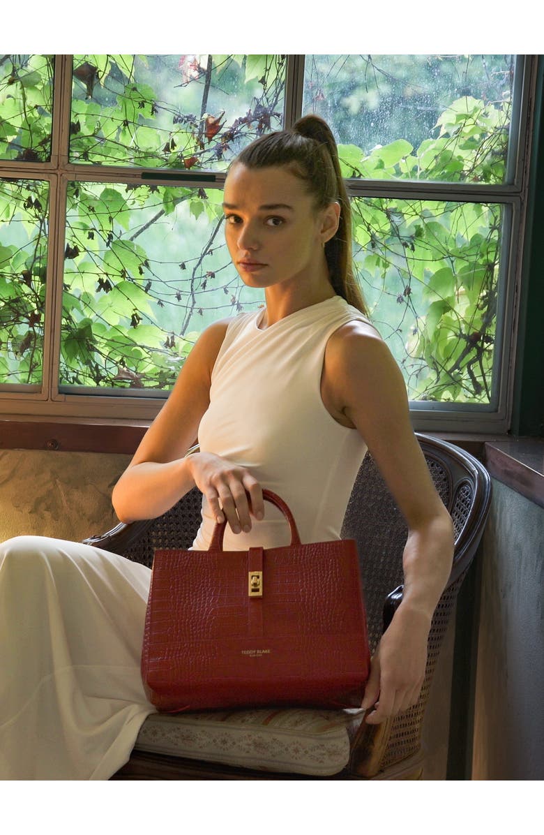 Teddy Blake Lola Croco 12", Alternate, color, Brown