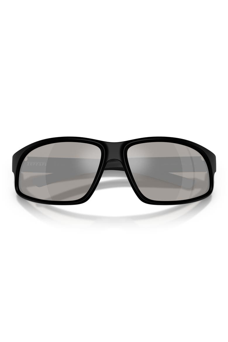 64mm Oversize Irregular Sunglasses, Alternate, color, MATTE BLACK