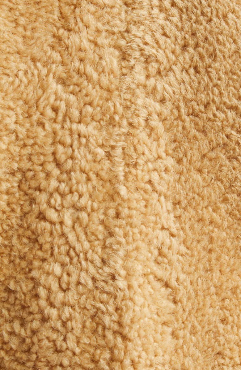 Thom Browne Genuine Shearling Jacket, Alternate, color, Camel