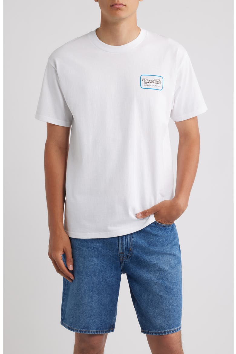 Grade Graphic T-Shirt, Main, color, WHITE/WASHED BLACK/MEDIUM BLUE