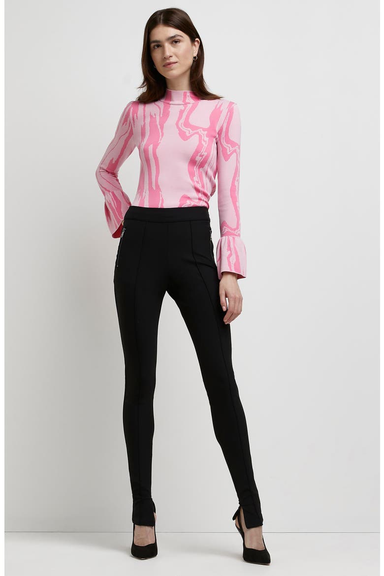 Painterly Swirl Sweater, Alternate, color, BRIGHT PINK
