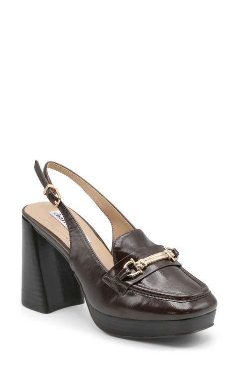 Nicko Faux Leather Slingback Pump