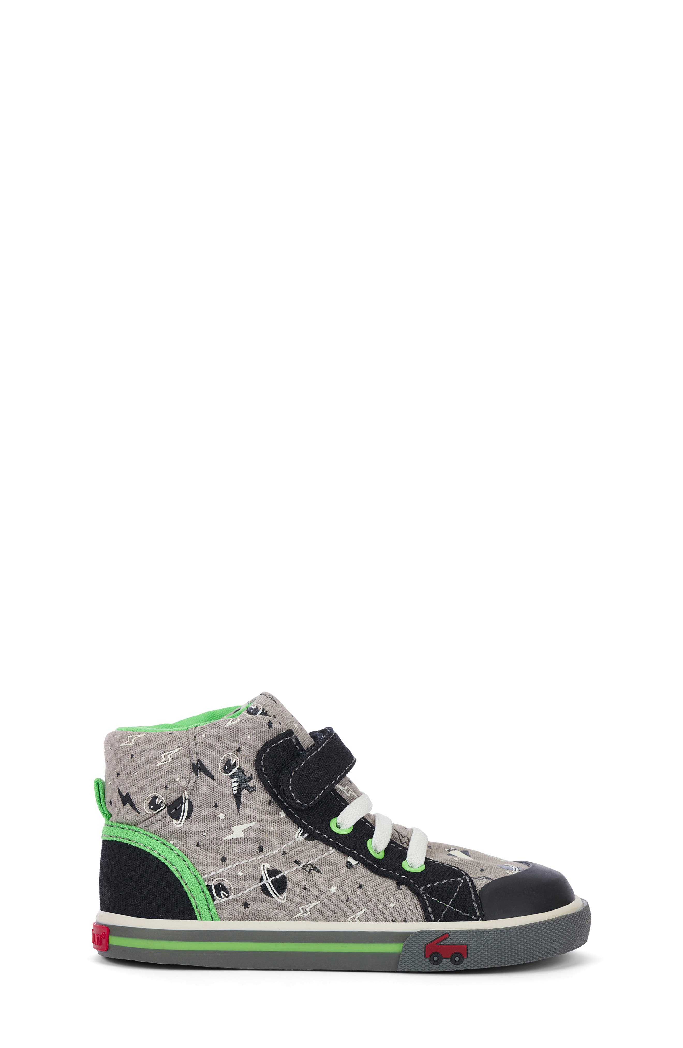 Dane High-Top Sneaker, Alternate, color, GRAY/ SPACE GLOW