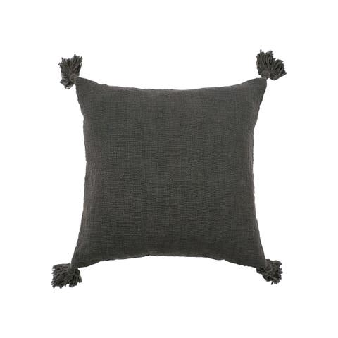 Anna Cotton Decorative Throw Pillow With Tassels