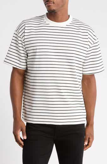 Horizontal Striped Crewneck T-Shirt