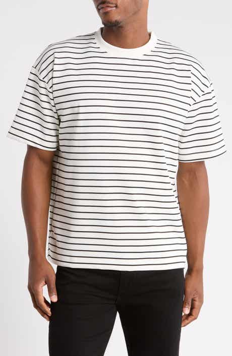 Horizontal Striped Crewneck T-Shirt