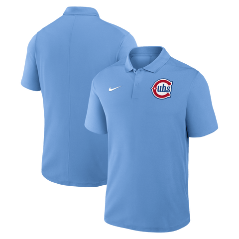 Men's Nike Light Blue Chicago Cubs Alternate Victory Dri-FIT Polo