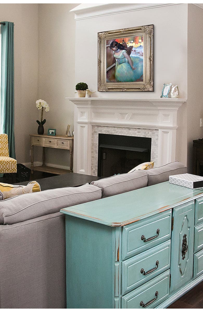 OVERSTOCK ART The Entrance of the Masked Dancers (Detail) - Framed Oil Reproduction of an Original Painting by Edgar Degas, Alternate, color, 